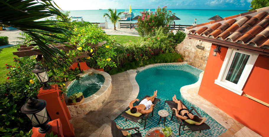 Mediterranean One Bedroom Butler Villa Suite with Private Pool Sanctuary (LV)