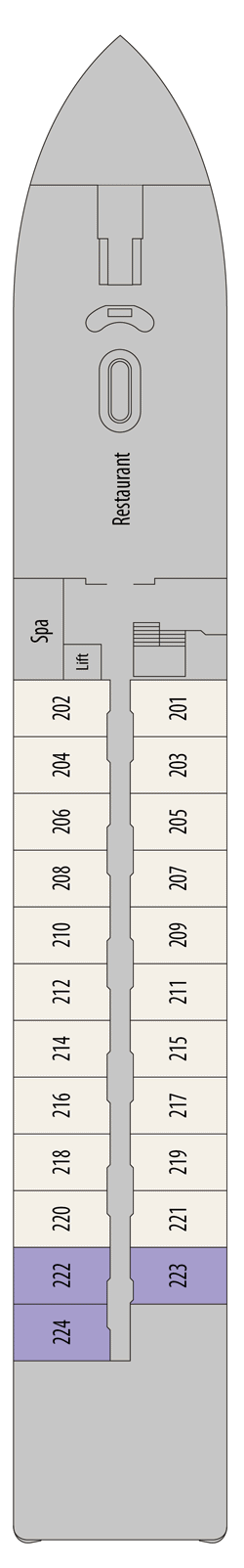 MS Douro Elegance Deck Plans